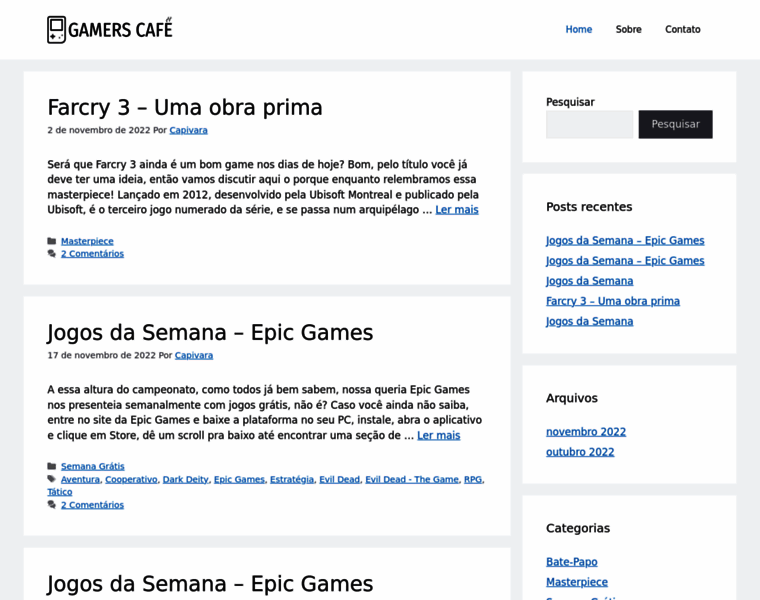 Gamerscafe.com.br thumbnail