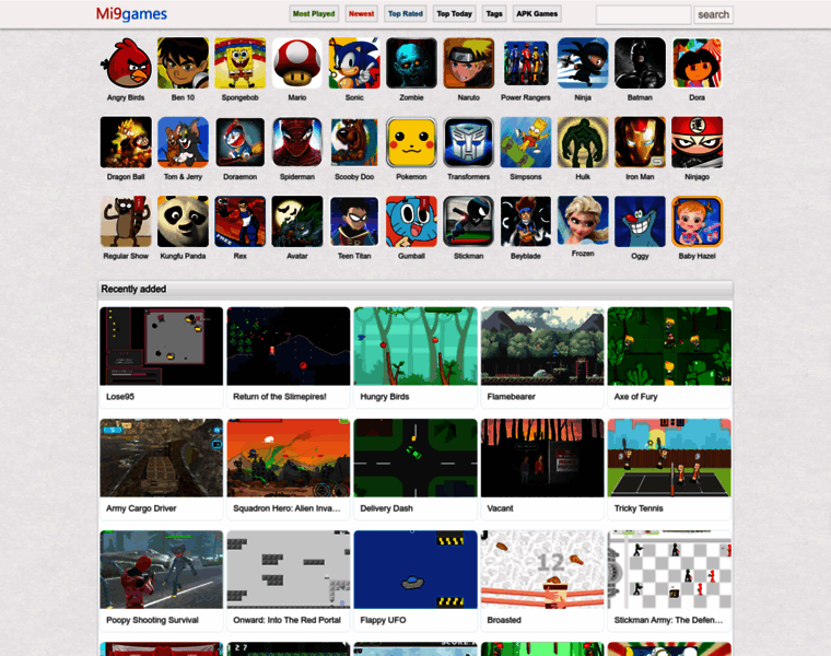 Games.mi9.com thumbnail