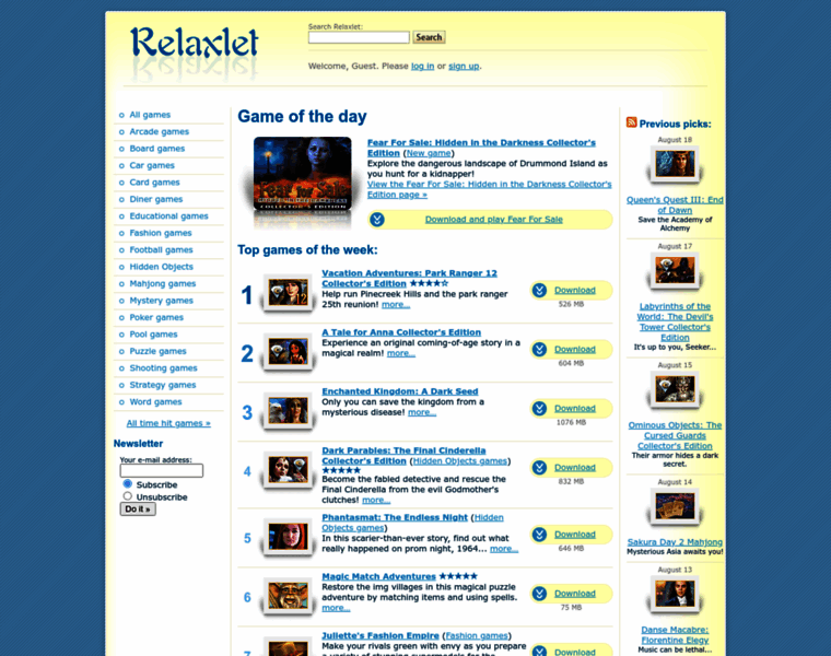 Games.relaxlet.com thumbnail