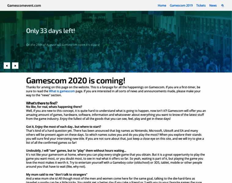 Gamescomevent.com thumbnail