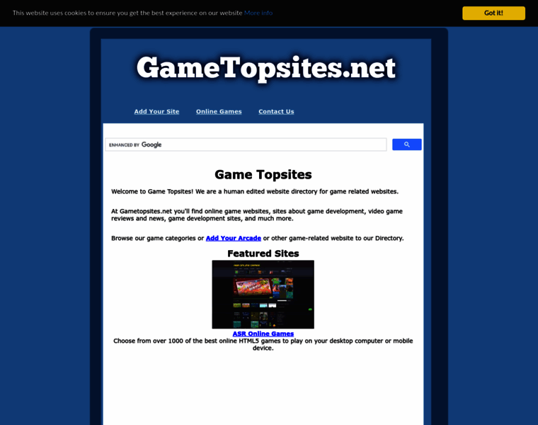 Gametopsites.net thumbnail