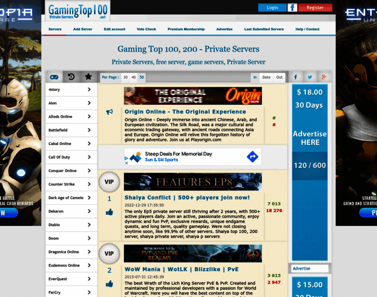 Gamingtop100.net thumbnail Gamingtop100.net thumbnail