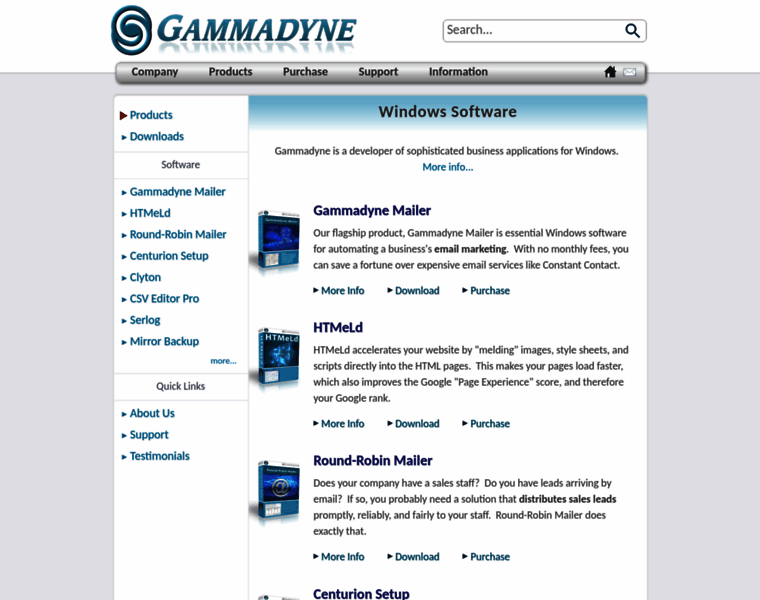 Gammadyne.com thumbnail