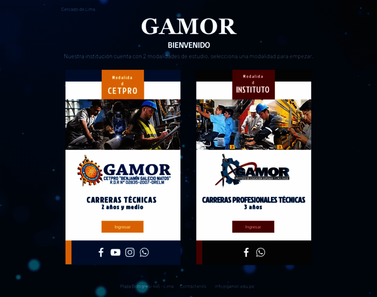Gamor.edu.pe thumbnail