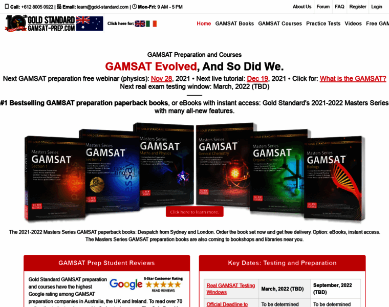 Gamsat-prep.com thumbnail