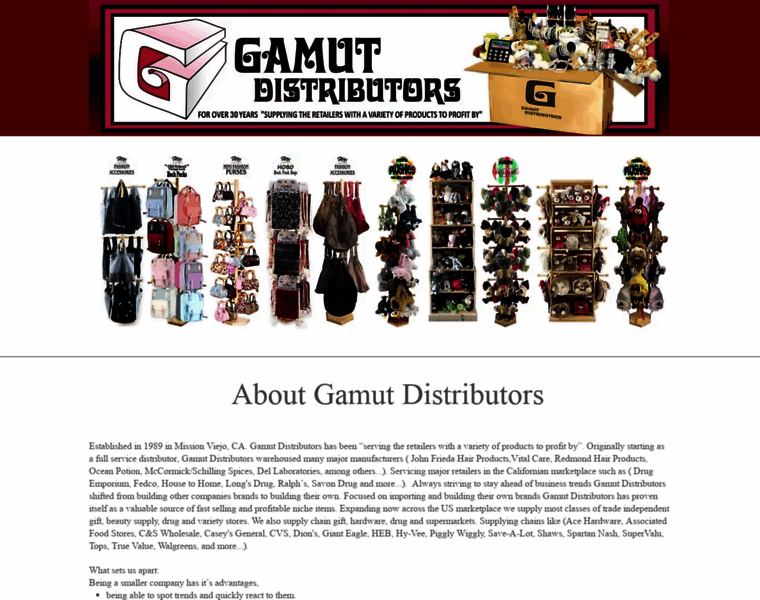Gamutdistributors.com thumbnail