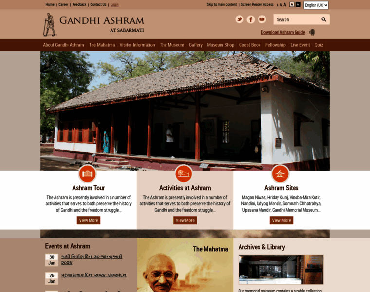 Gandhiashramsabarmati.org thumbnail
