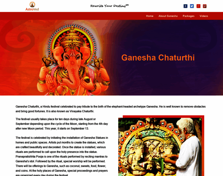 Ganeshachaturthi.com thumbnail