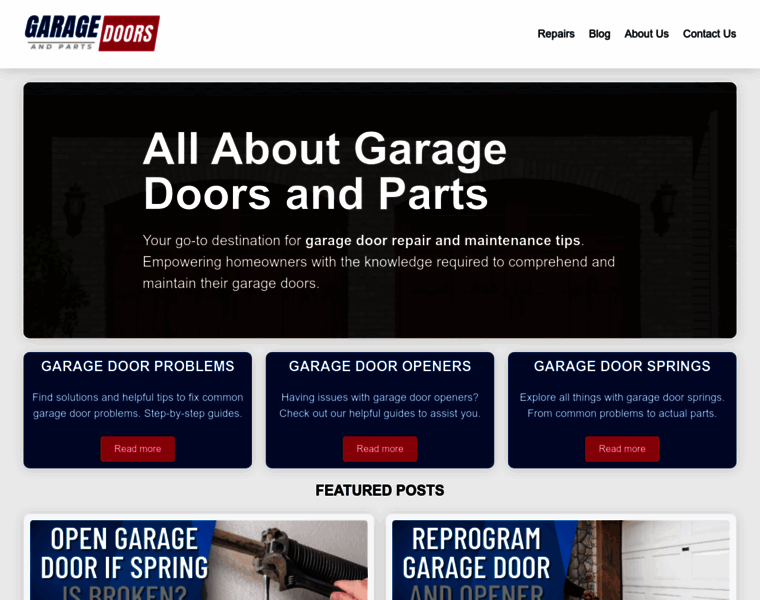 Garage-doors-and-parts.com thumbnail