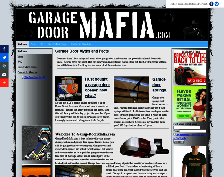 Garagedoormafia.com thumbnail