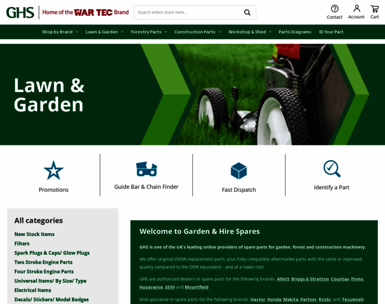 Gardenhirespares.co.uk thumbnail