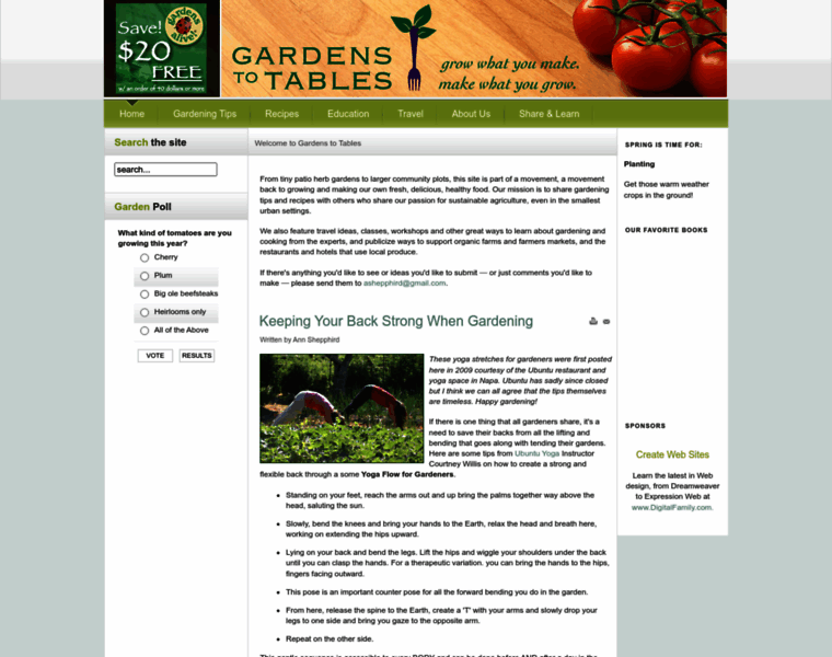 Gardenstotables.com thumbnail