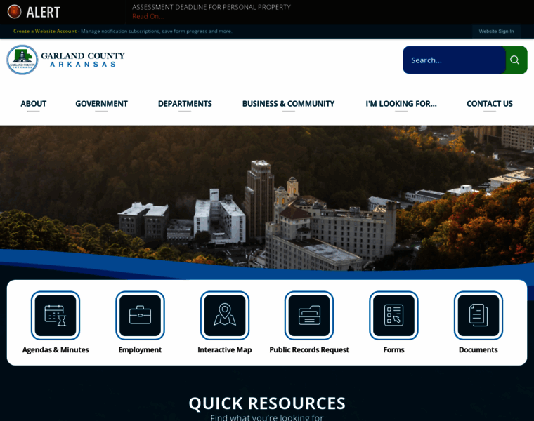 garlandcounty.org at WI. Garland County, AR | Official Website