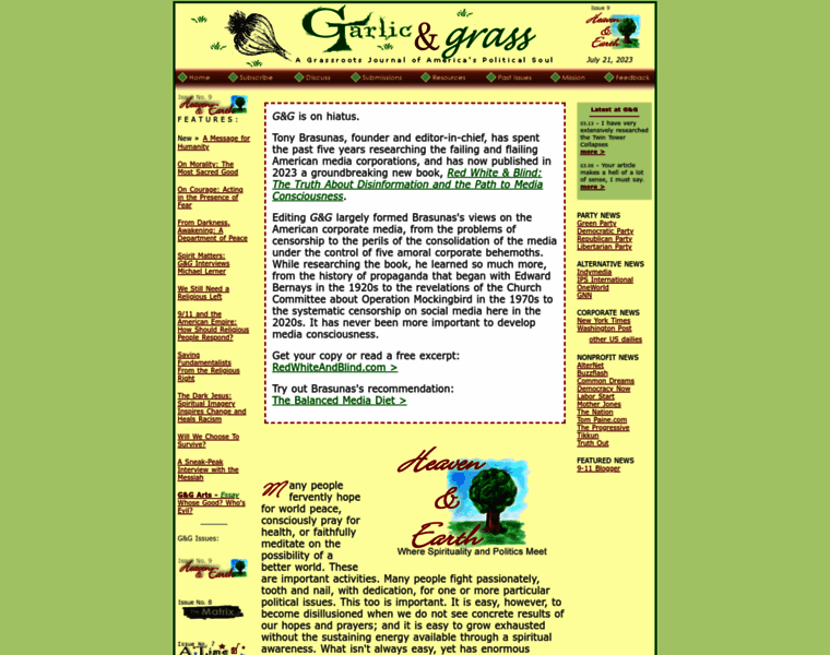 Garlicandgrass.org thumbnail
