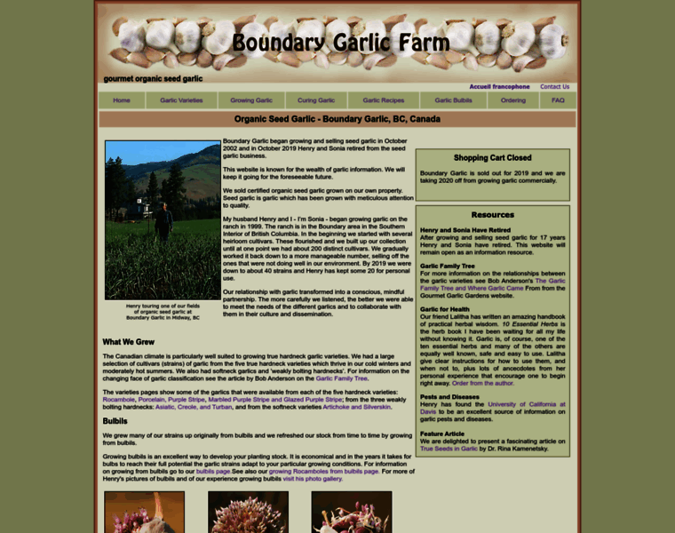 Garlicfarm.ca thumbnail Garlicfarm.ca thumbnail