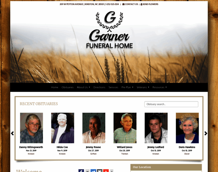 Garner-funeralhome.com thumbnail