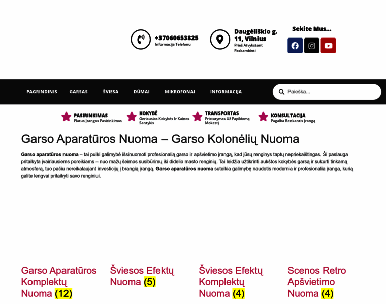 Garsoaparaturosnuoma.com thumbnail