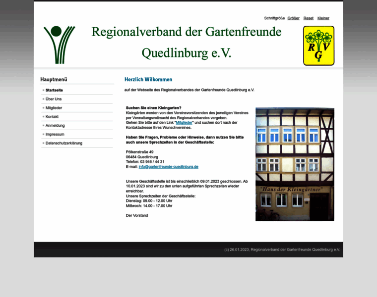 Gartenfreunde-quedlinburg.de thumbnail