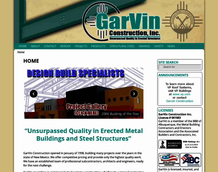 Garvinconstruction.com thumbnail