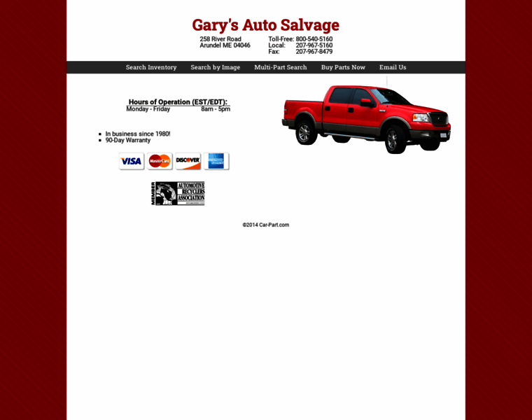 Garysautosalvage.com thumbnail