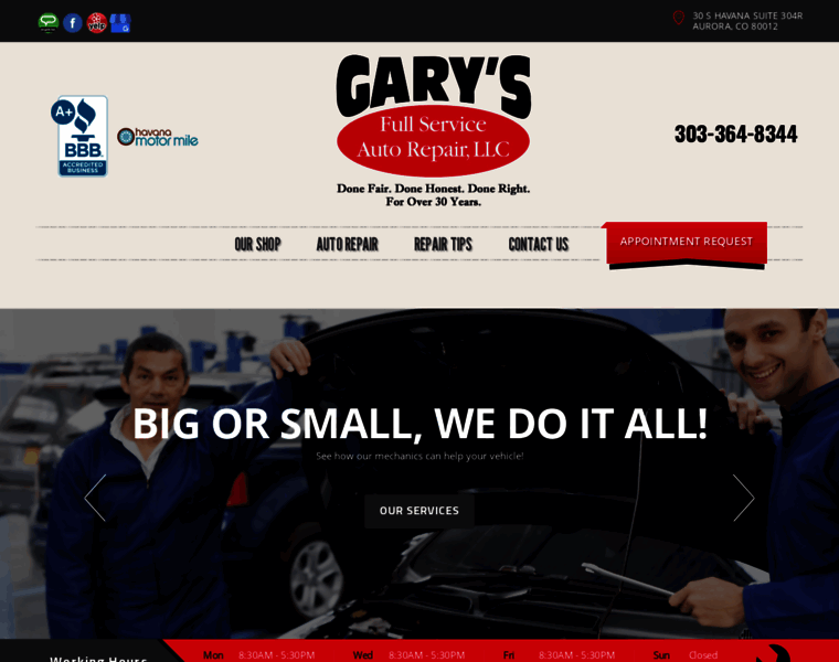 Garysfullservice.com thumbnail