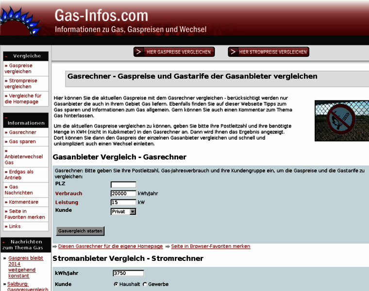 Gas-infos.com thumbnail