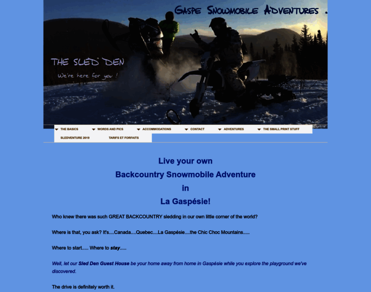 Gaspe-snowmobile-adventures.com thumbnail