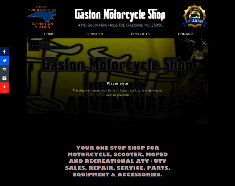 Gastonmotorcycleshop.com thumbnail