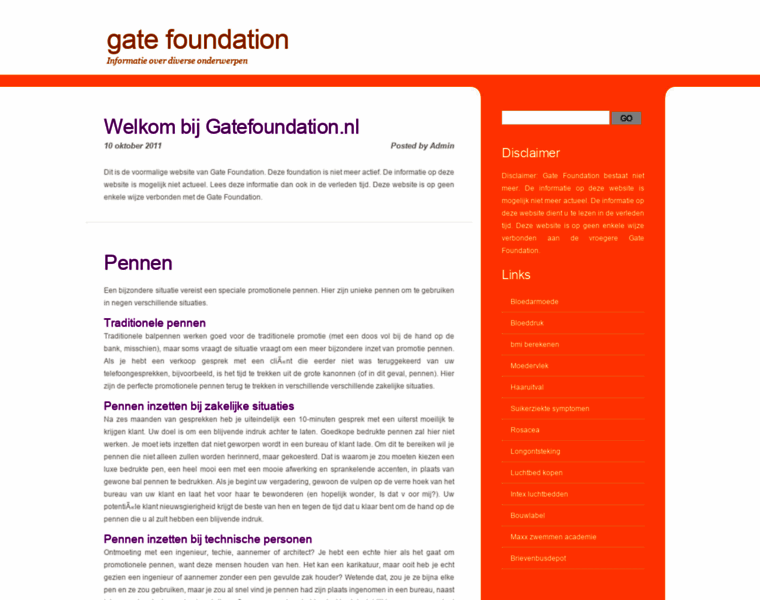 Gatefoundation.nl thumbnail