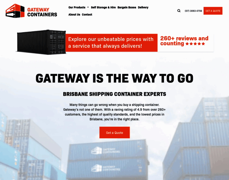 Gatewaycontainersales.com.au thumbnail