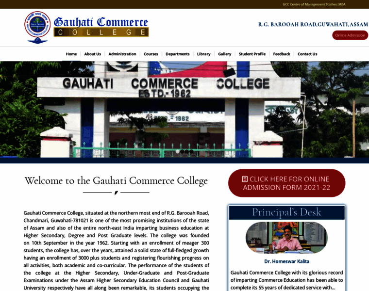 Gauhaticommercecollege.in thumbnail