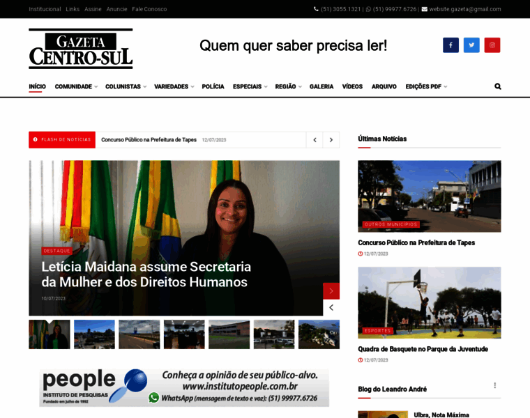 Gazetacentro-sul.com.br thumbnail