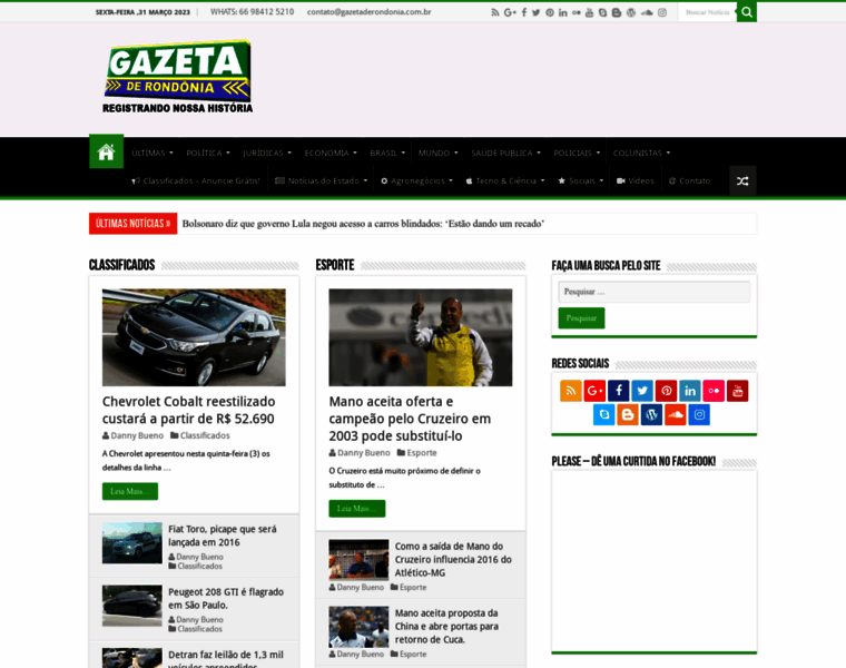 Gazetaderondonia.com.br thumbnail