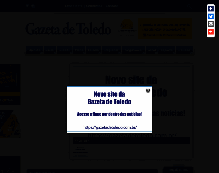 Gazetatoledo.com.br thumbnail