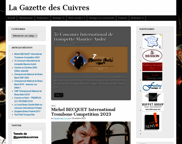Gazettedescuivres.fr thumbnail