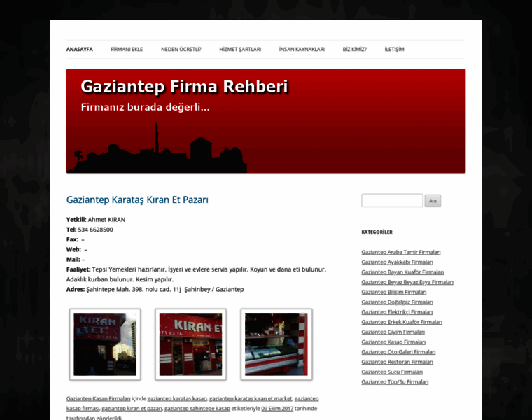 Gaziantepfirmarehberi.com thumbnail