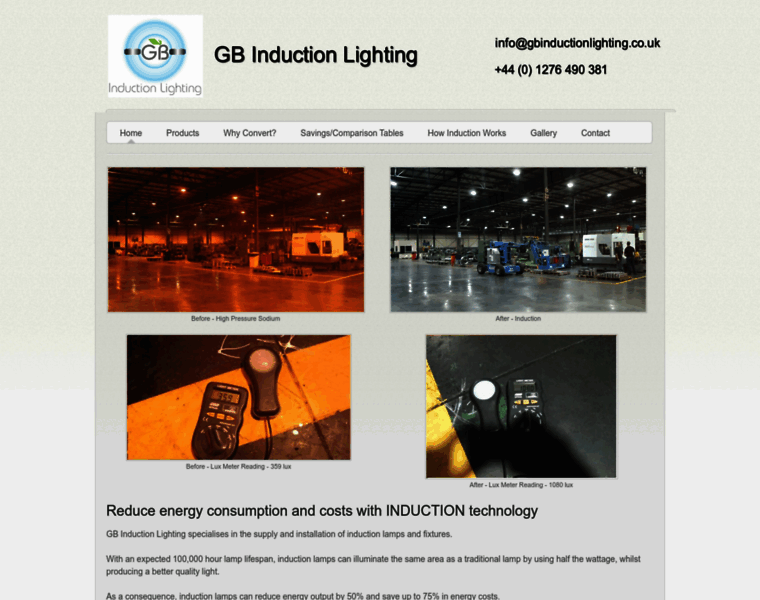 Gbinductionlighting.co.uk thumbnail