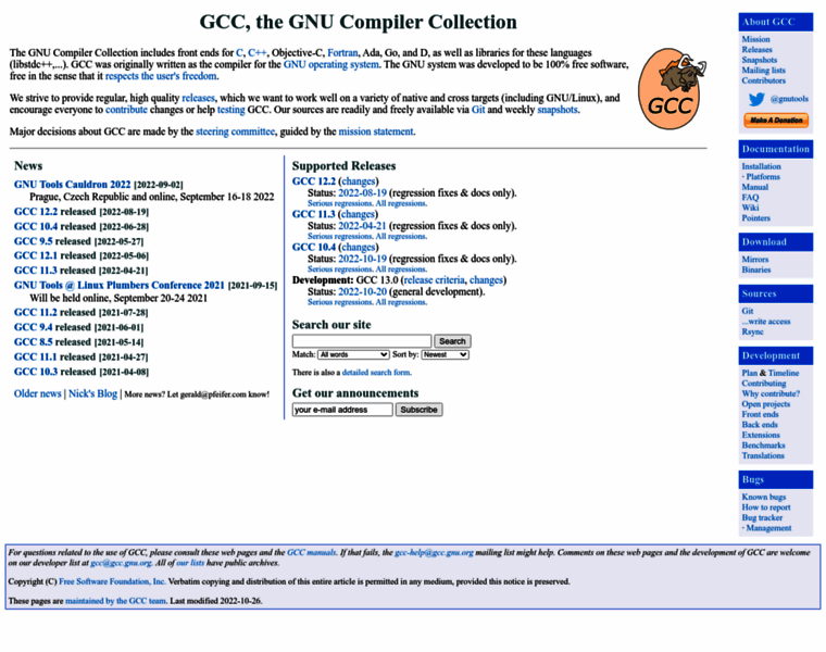 Gcc.gnu.org thumbnail