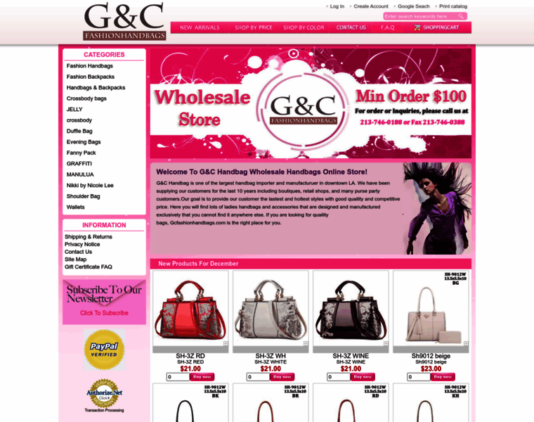 Gcfashionhandbags.com thumbnail