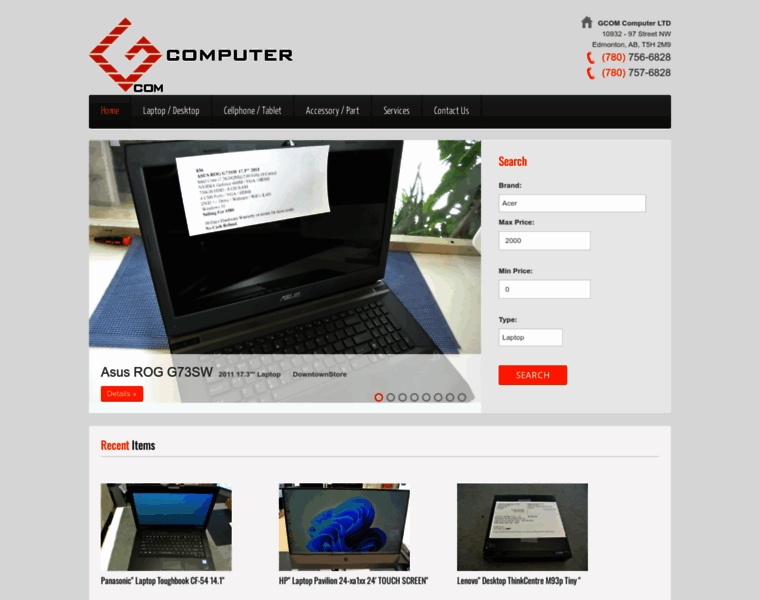 Gcomcomputer.com thumbnail