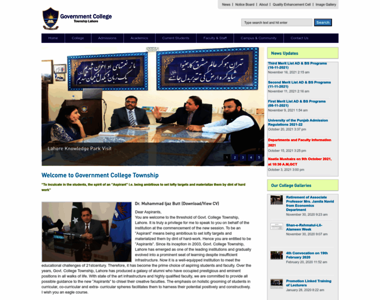 Gctownship.edu.pk thumbnail