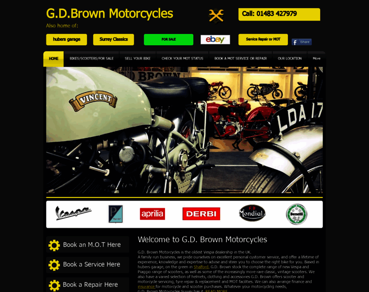Gdbrownmotorcycles.co.uk thumbnail