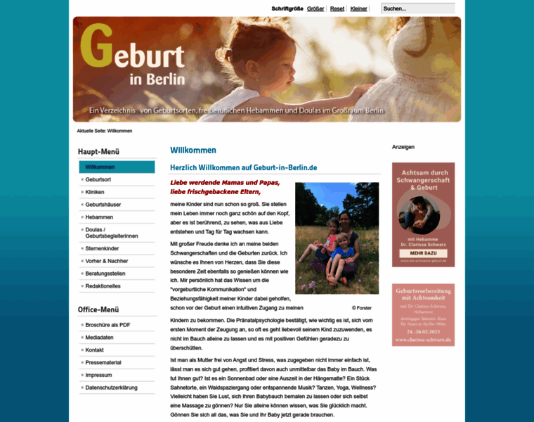 Geburt-in-berlin.de thumbnail