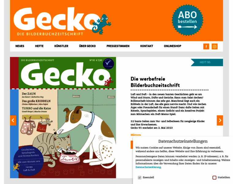 Gecko-kinderzeitschrift.de thumbnail