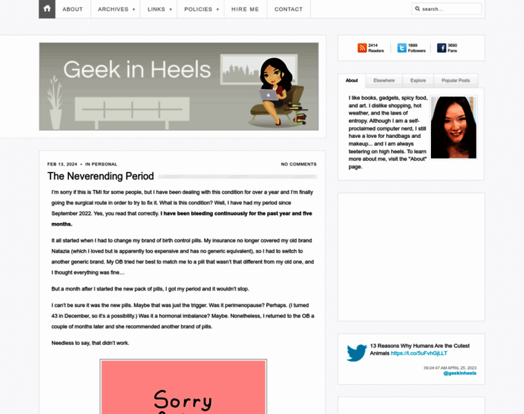 Geekinheels.com thumbnail