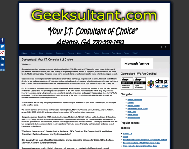 Geeksultant.com thumbnail