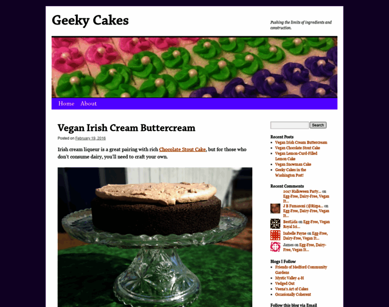 Geekycakes.com thumbnail