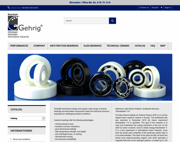 Gehrig-bearings.com thumbnail