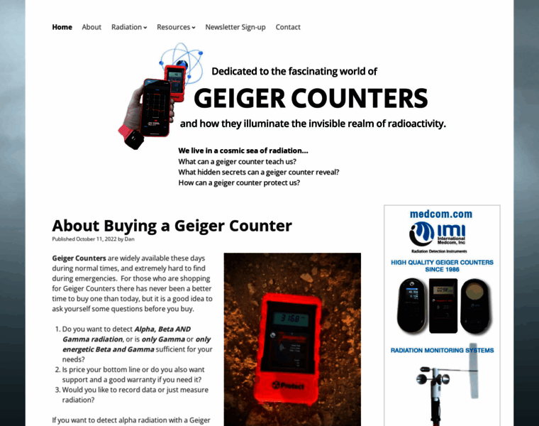 Geigercounter.com thumbnail