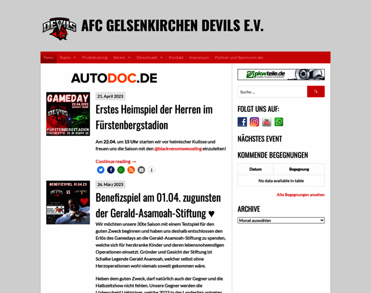 Gelsenkirchen-devils.de thumbnail
